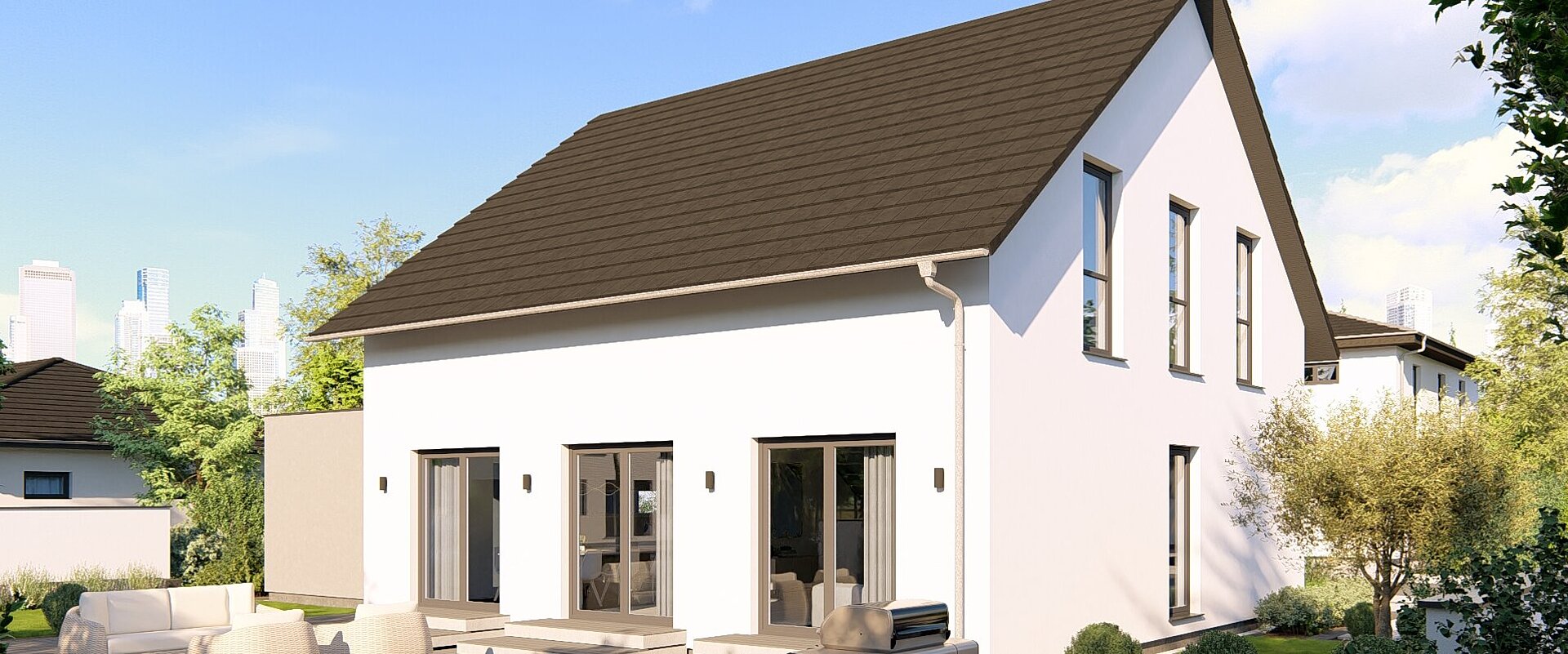Aktionshaus Pure Home 3 von allkauf. Rückansicht bei Tag