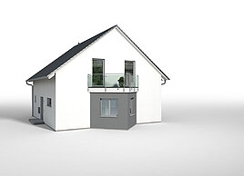Bauteil Dreieckerker mit Balkon von allkauf