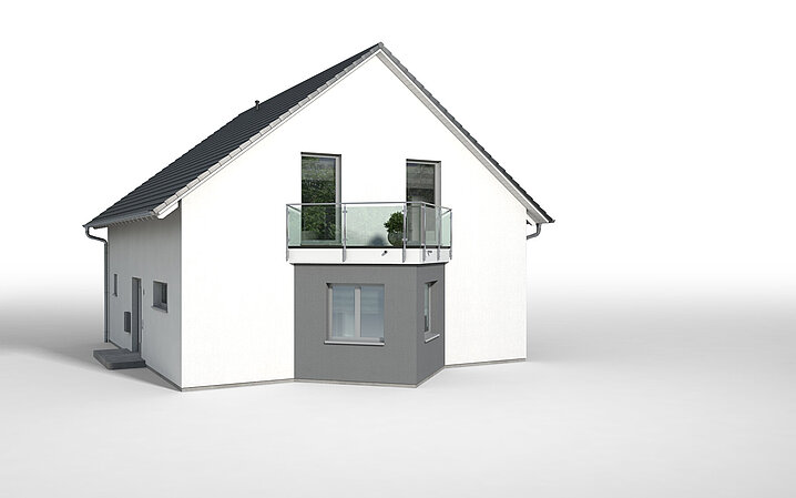 Bauteil Dreieckerker mit Balkon von allkauf
