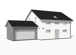 Bauteil Doppelgarage mit Satteldach von allkauf