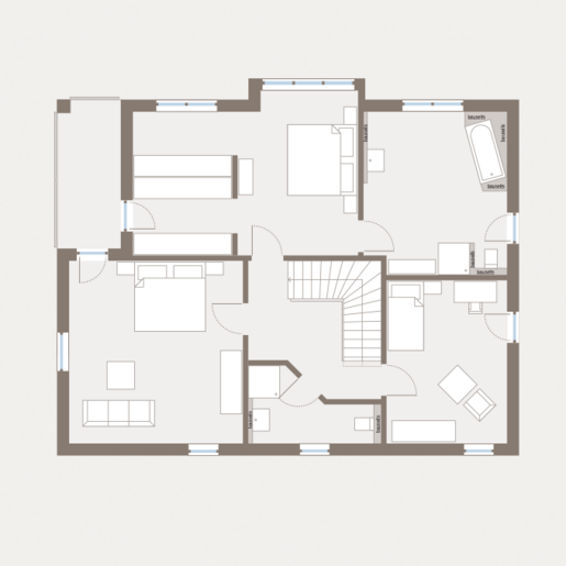 Grundriss Dachgeschoss Einfamilienhaus Prestige 1 von allkauf 