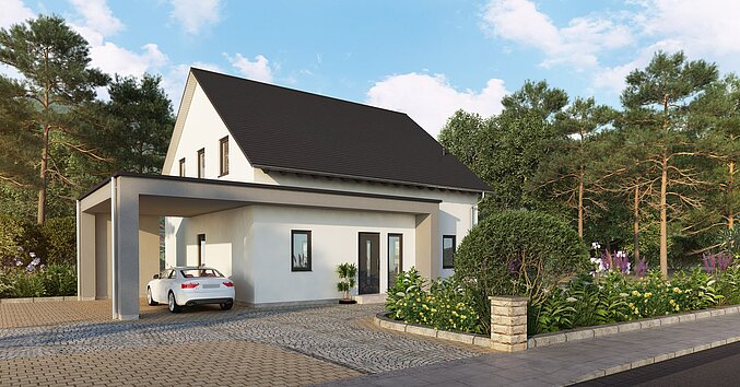 Aktionshaus Move 5 von allkauf. Vorderansicht bei Tag.