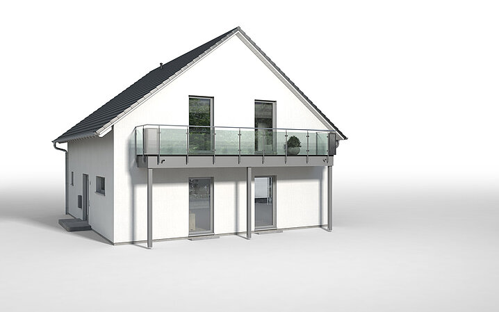 Bauteil Holzbalkon groß von allkauf