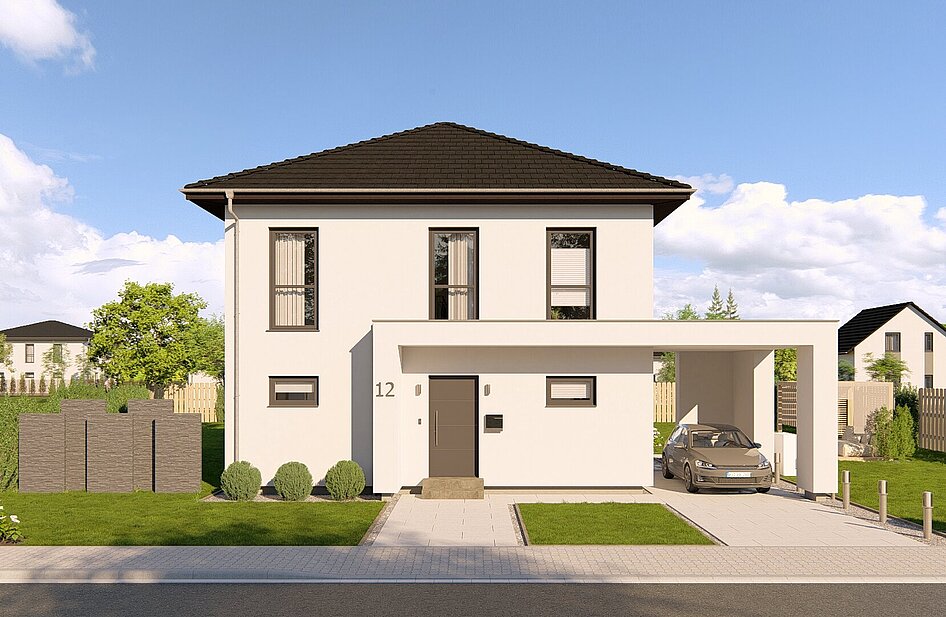 Aktionshaus Pure Home 4 von allkauf. Frontalansicht bei Tag