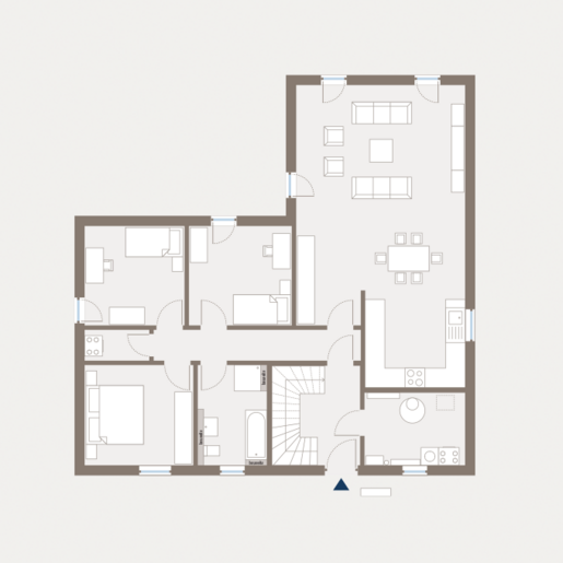 Grundriss Erdgeschoss Mehrfamilienhaus Generation 1 von allkauf 