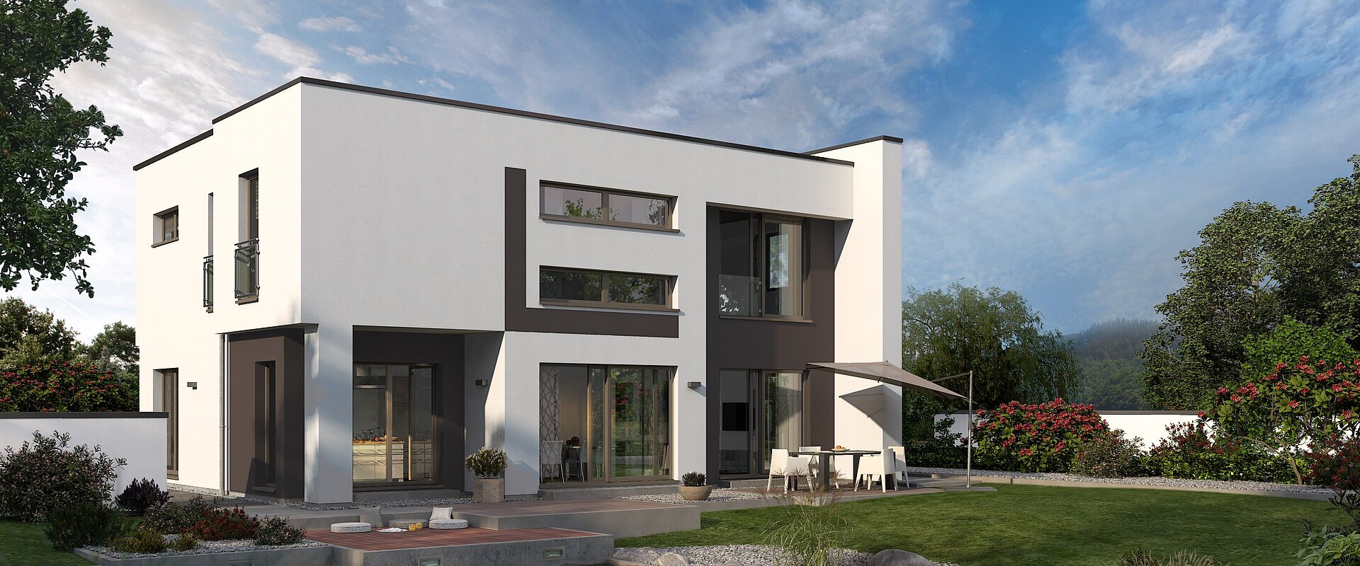 Bauhaus Cult 4 von allkauf, Ansicht Garten am Tag