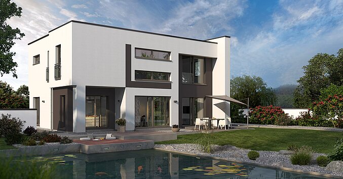 Bauhaus Cult 4 von allkauf, Ansicht Garten am Tag