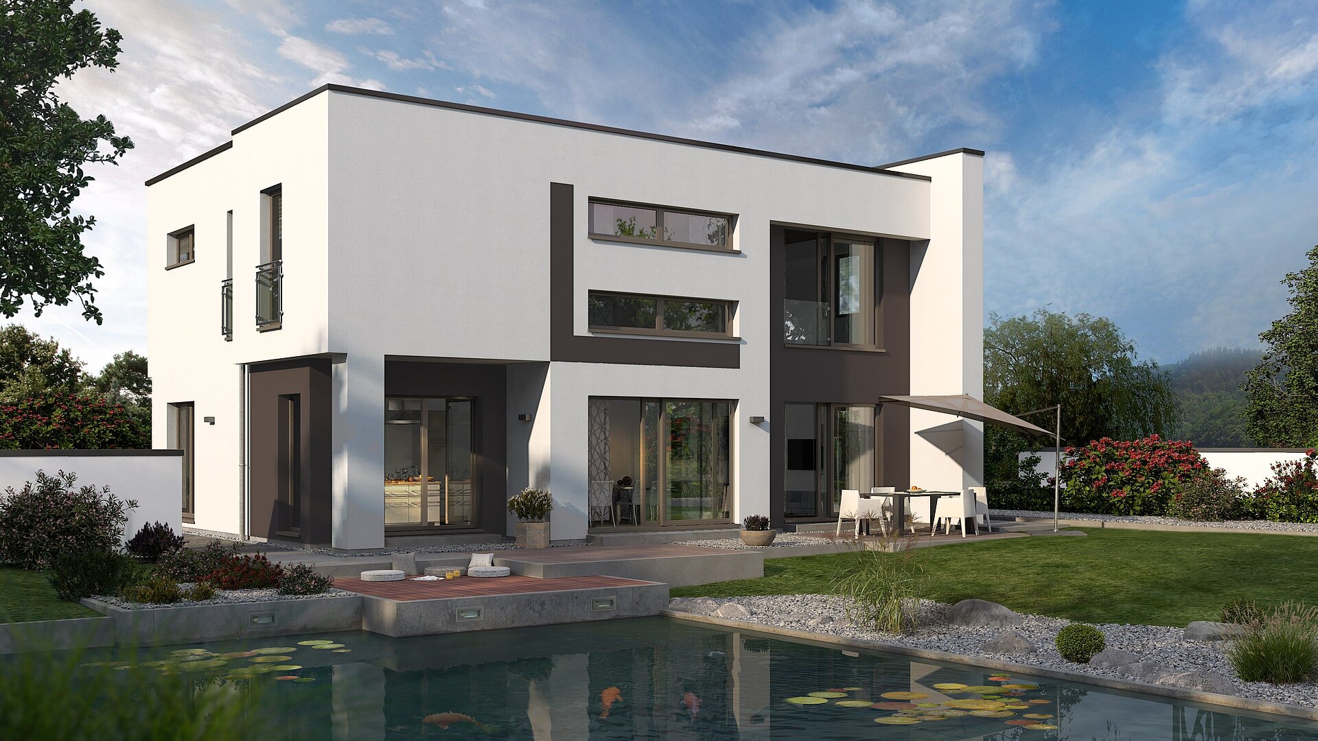 Bauhaus Cult 4 von allkauf, Ansicht Garten am Tag