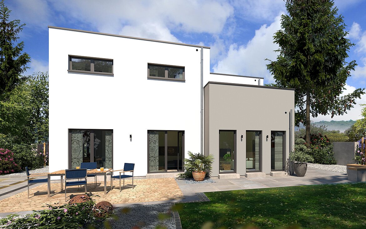 Bauhaus Cult 3 von allkauf, Ansicht Garten am Tag