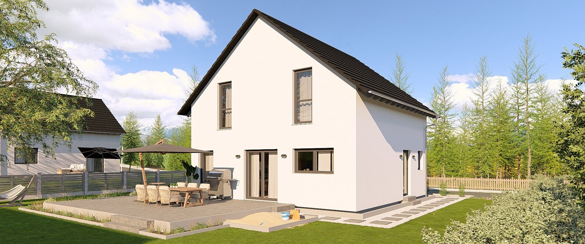 Aktionshaus Pure Home 1 von allkauf. Rückansicht bei Tag