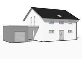 Bauteil Garage mit Durchgang von allkauf