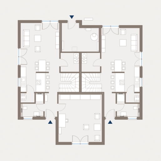 Grundriss Erdgeschoss Wohngemeinschaftshaus Connect 3 von allkauf