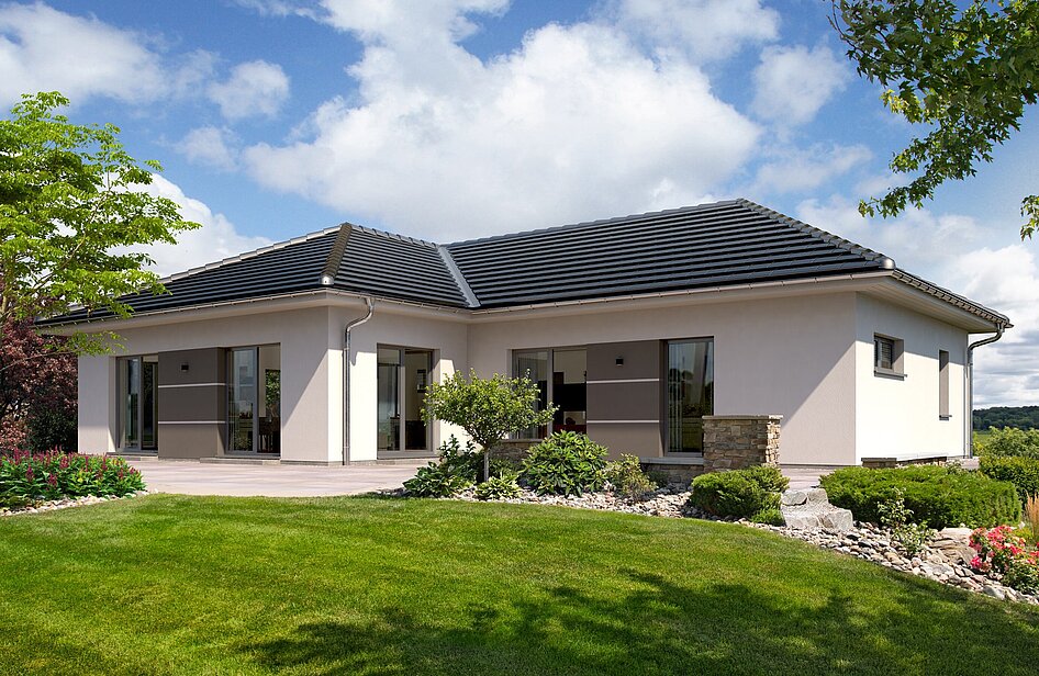 Bungalow Lifetime 7 von allkauf, Ansicht Garten am Tag