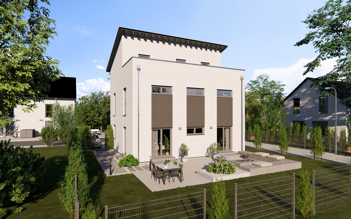 Einfamilienhaus Home 16 TP von allkauf, Ansicht Garten am Tag