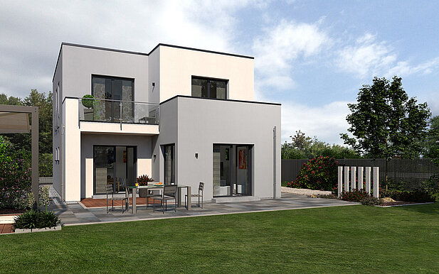 Bauhaus Cult 2 von allkauf, Ansicht Garten am Tag