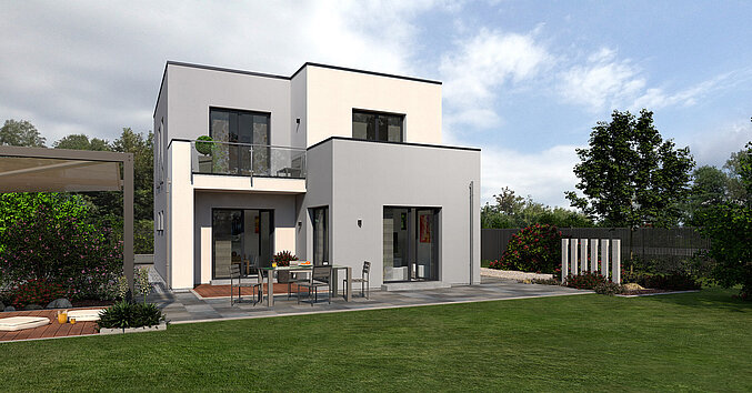 Bauhaus Cult 2 von allkauf, Ansicht Garten am Tag