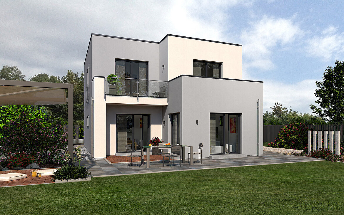 Bauhaus Cult 2 von allkauf, Ansicht Garten am Tag