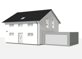 Bauteil große Fertiggarage von allkauf