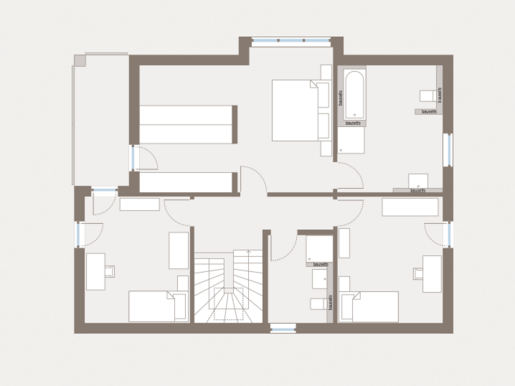 Grundriss Dachgeschoss Einfamilienhaus Prestige 2 von allkauf 