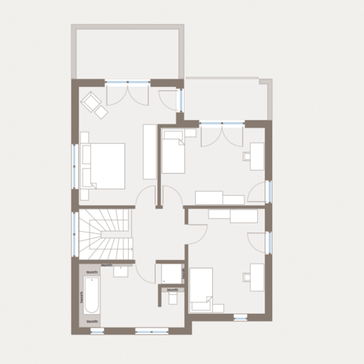 Grundriss Dachgeschoss Bauhaus Cult 2 von allkauf