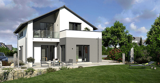 Bauhaus Cult 2 V2 von allkauf, Ansicht Garten am Tag